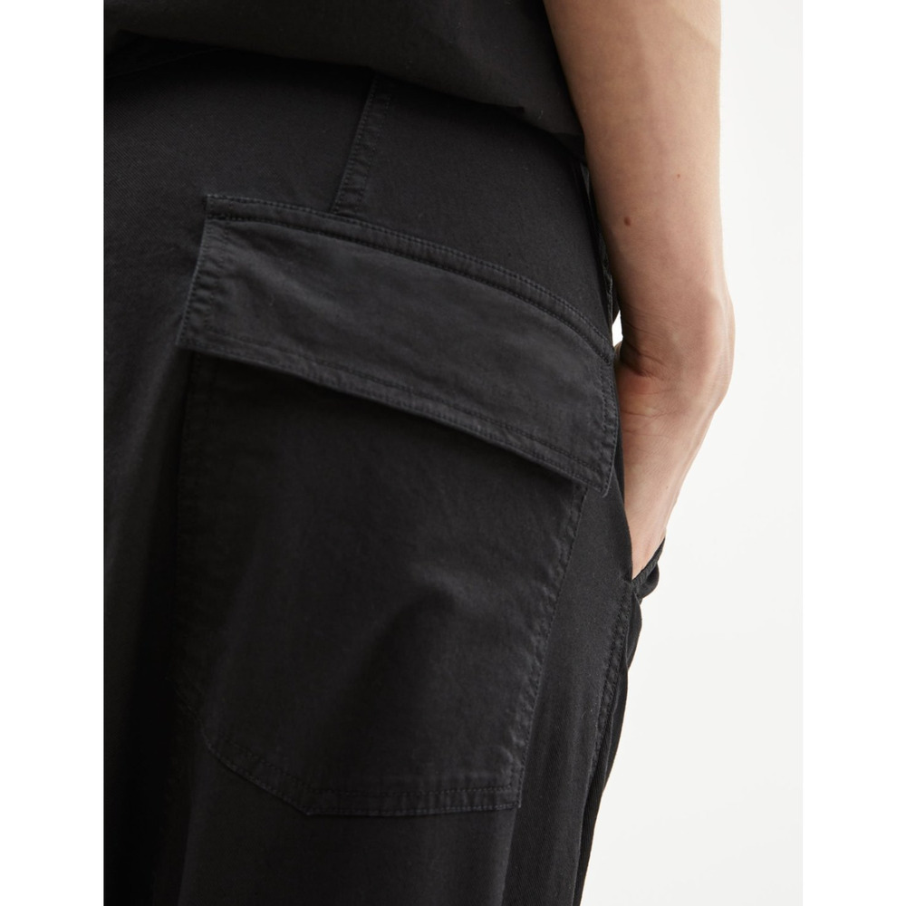 Nili Lotan M Elastic Waist Casablanca Pants $395 Crop Cotton Jet Black NWT - Picture 6 of 14